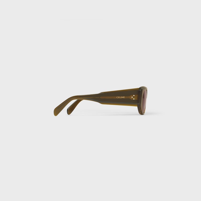 lunettes de soleil rectangulaires s329 en acétate