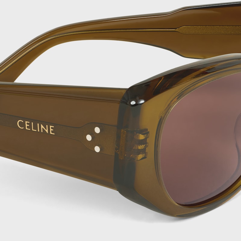 lunettes de soleil rectangulaires s329 en acétate