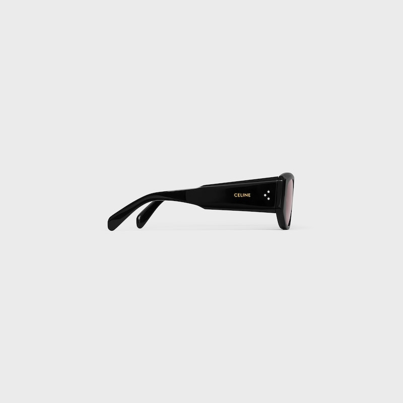 lunettes de soleil rectangulaires s329 en acétate