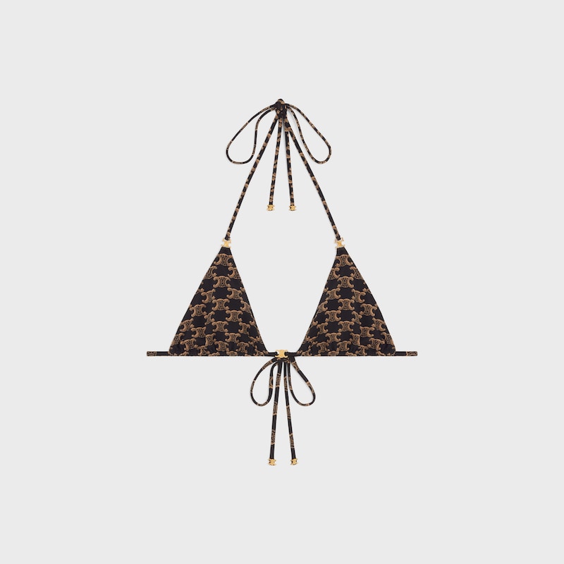 haut triangle en jersey mat monogrammé