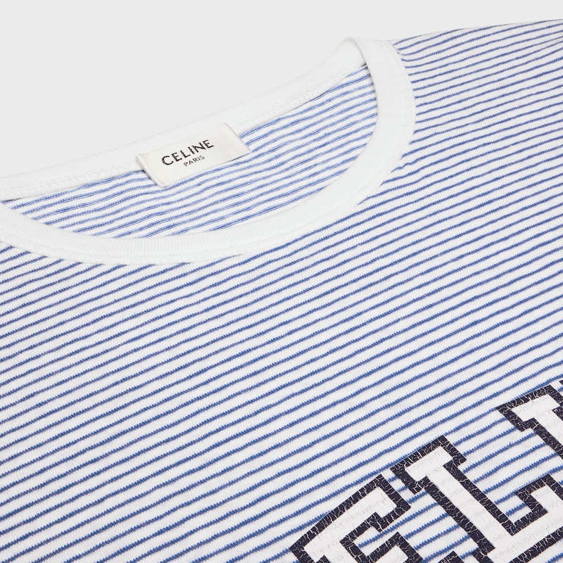 t-shirt céline années 70 en jersey rayé
