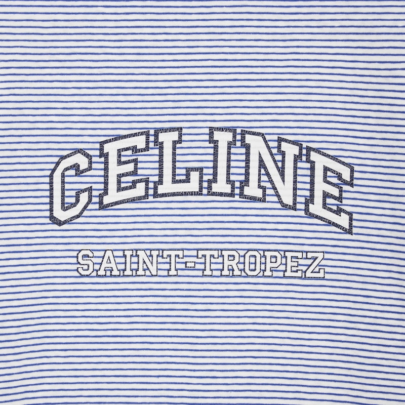 t-shirt céline années 70 en jersey rayé