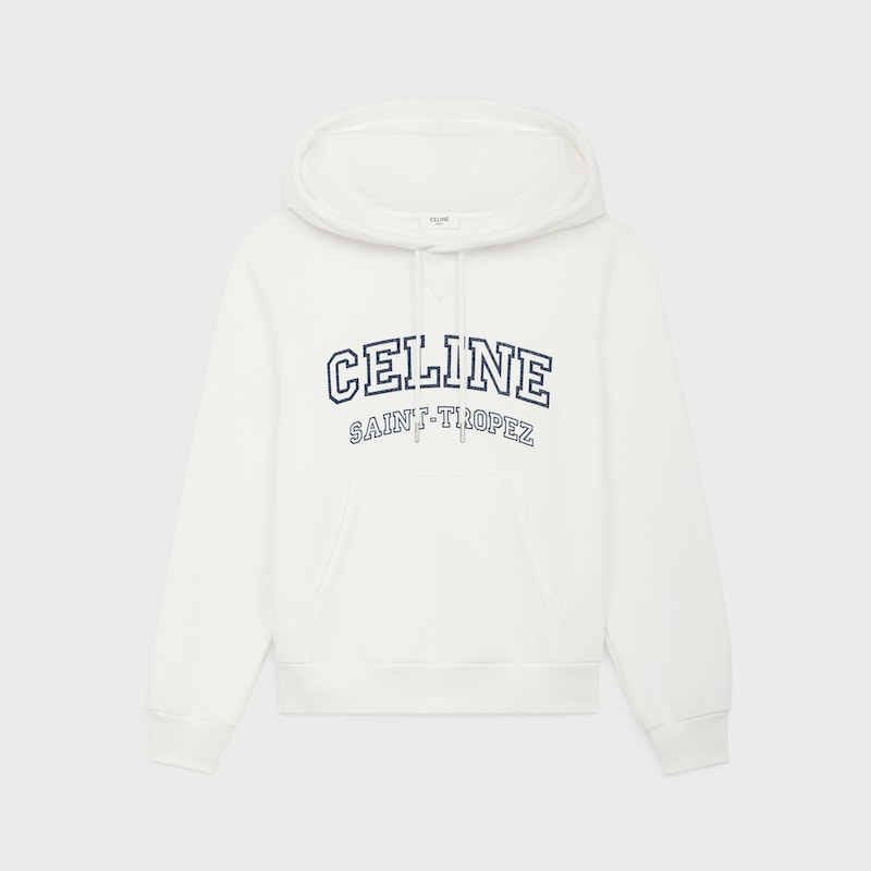 sweat à capuche céline en coton polaire