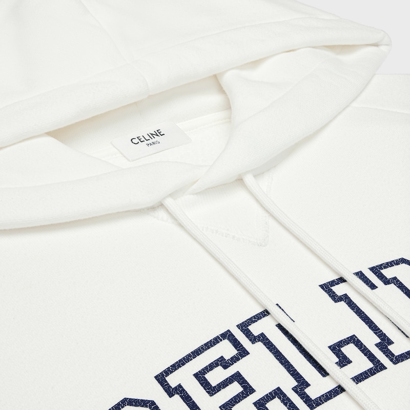 sweat à capuche céline en coton polaire