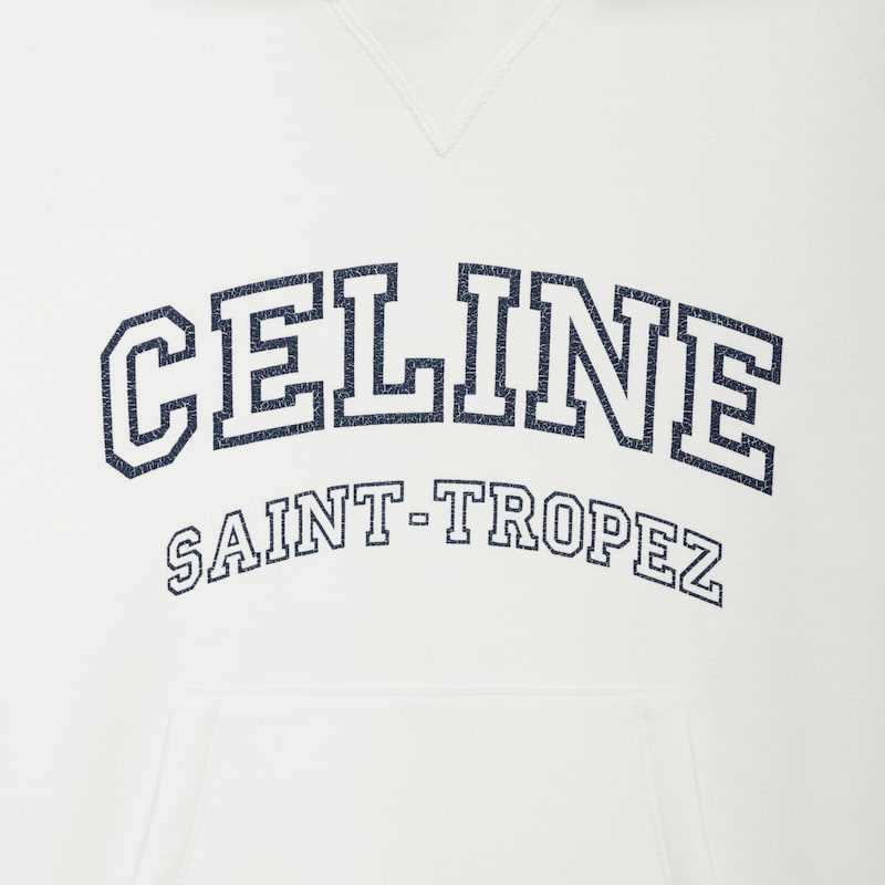 sweat à capuche céline en coton polaire