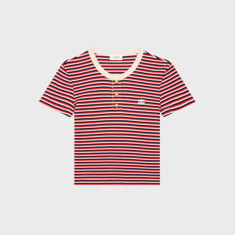 t-shirt triomphe en jersey rayé