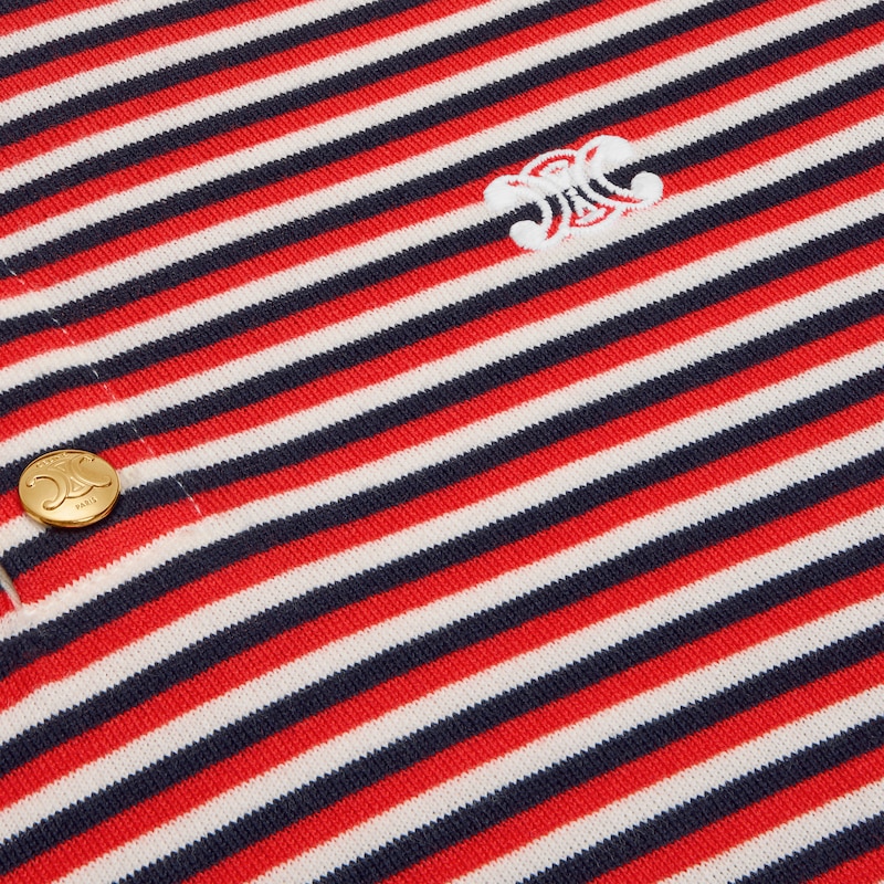 t-shirt triomphe en jersey rayé