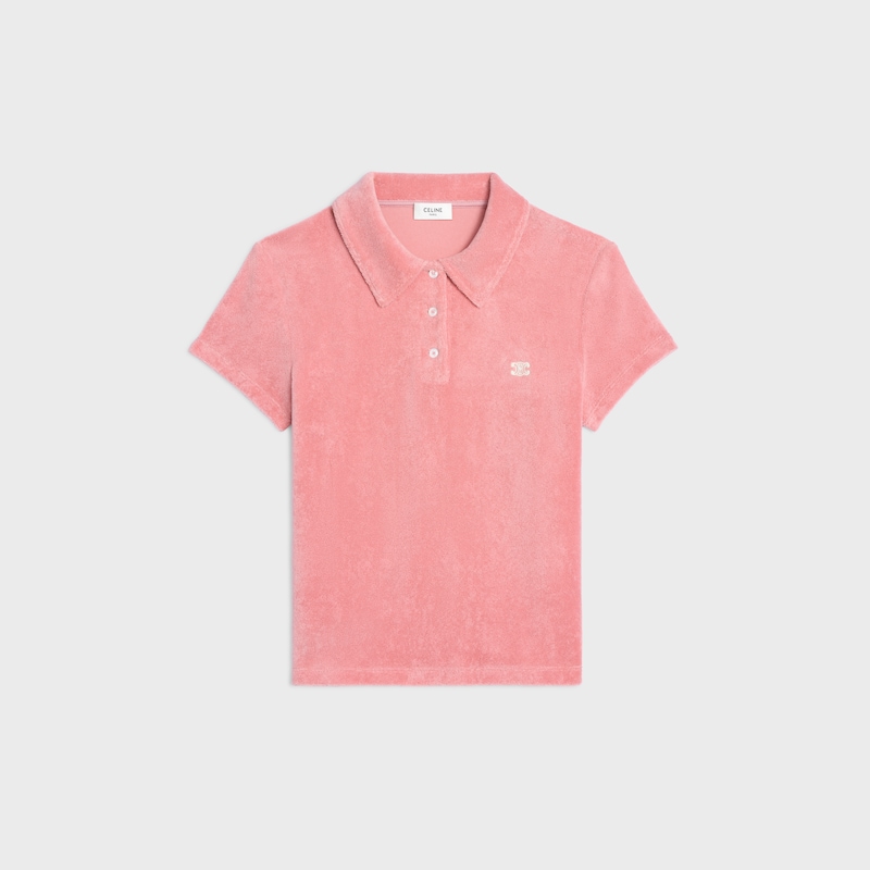 polo triomphe en coton éponge