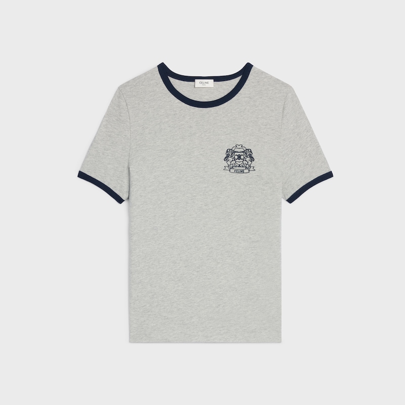 t-shirt blason années 70 en jersey de coton