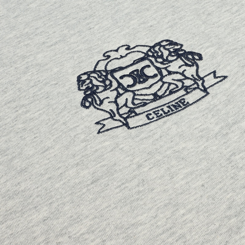 t-shirt blason années 70 en jersey de coton