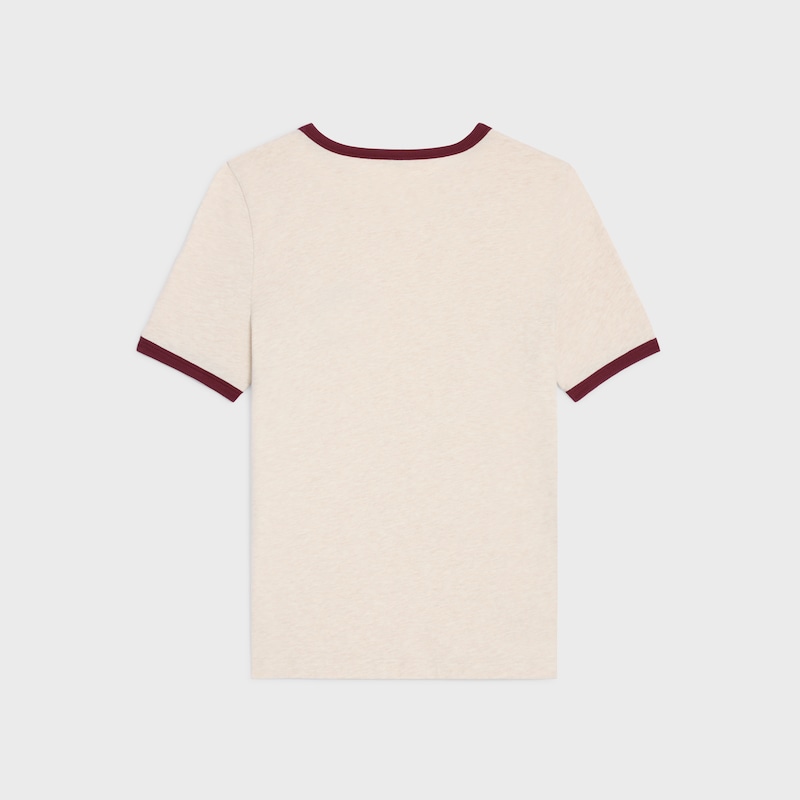 t-shirt blason années 70 en jersey de coton