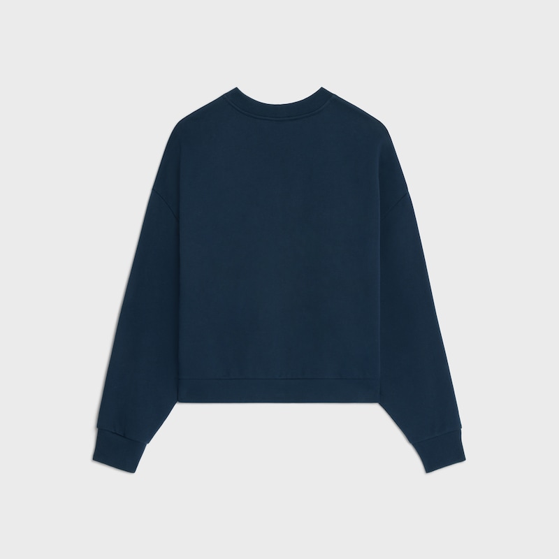 sweat-shirt oversize céline en molleton de coton