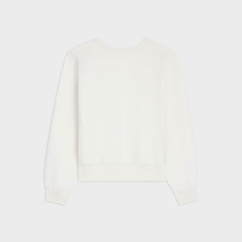 sweat-shirt oversize céline en molleton de coton