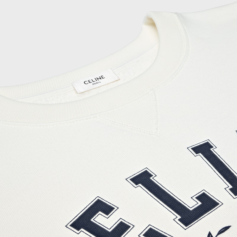 sweat-shirt oversize céline en molleton de coton