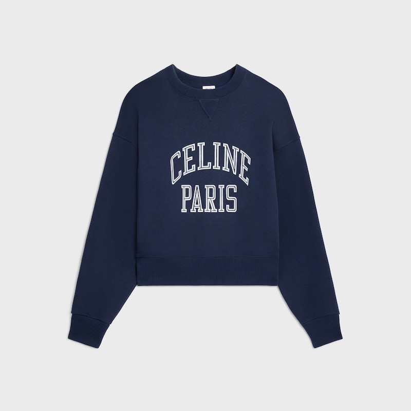 sweat-shirt ample en molleton de coton
