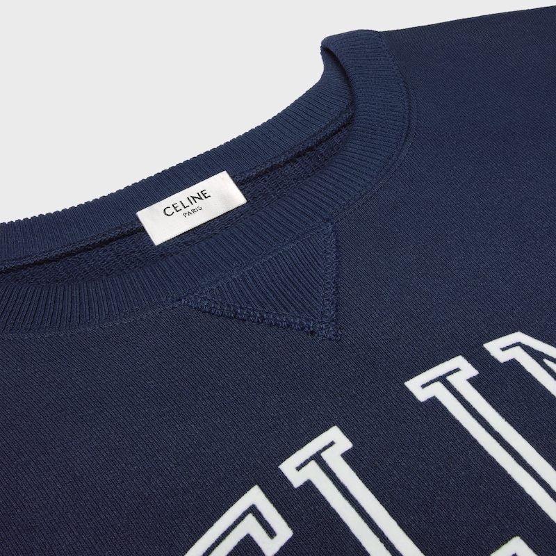 sweat-shirt ample en molleton de coton