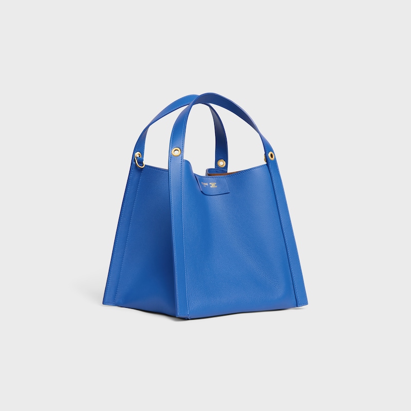 petit sac cubo en cuir de veau souple