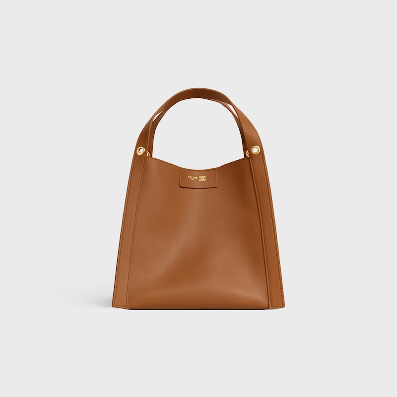 petit sac cubo en cuir de veau souple