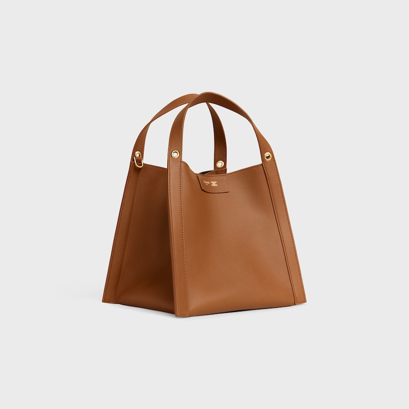 petit sac cubo en cuir de veau souple