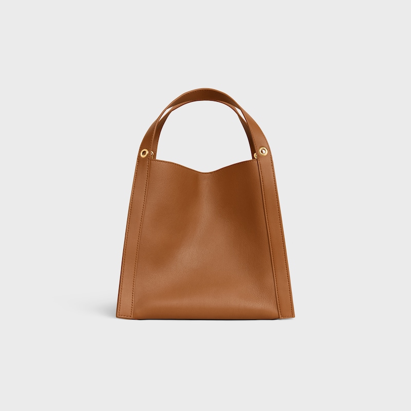 petit sac cubo en cuir de veau souple