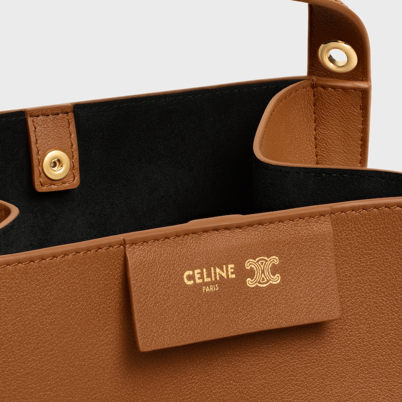 petit sac cubo en cuir de veau souple