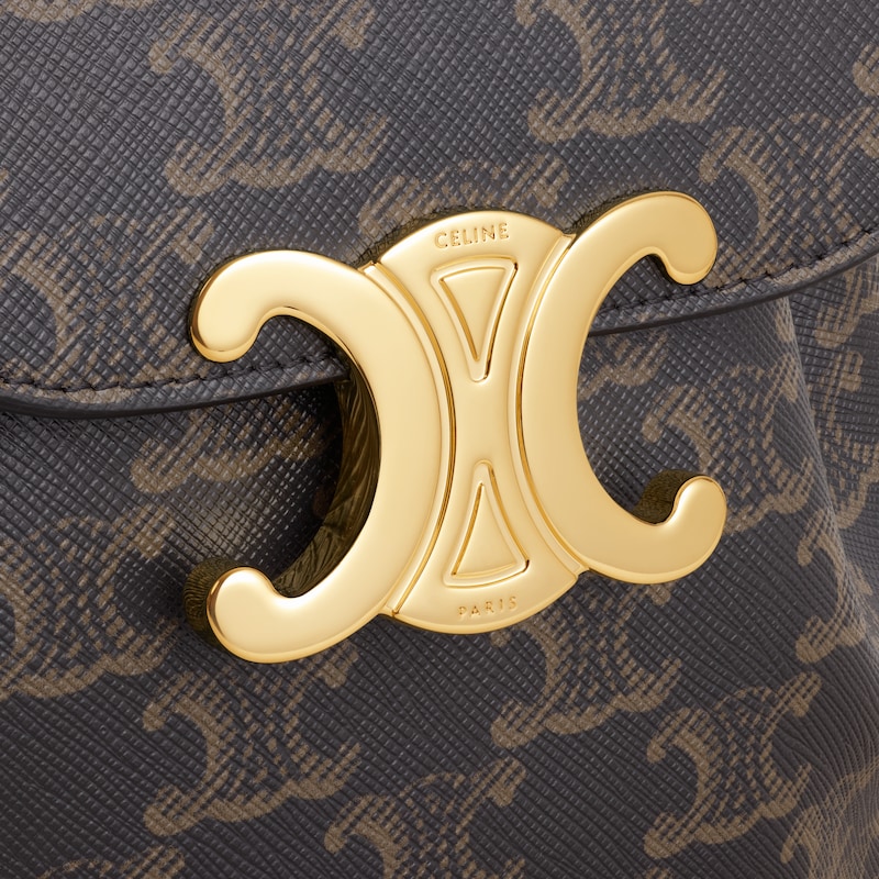 sac à dos celine bonnie en toile triomphe et cuir de veau