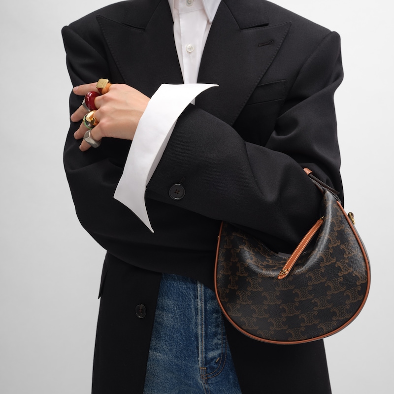 teen celine lulu en toile triomphe et cuir de veau