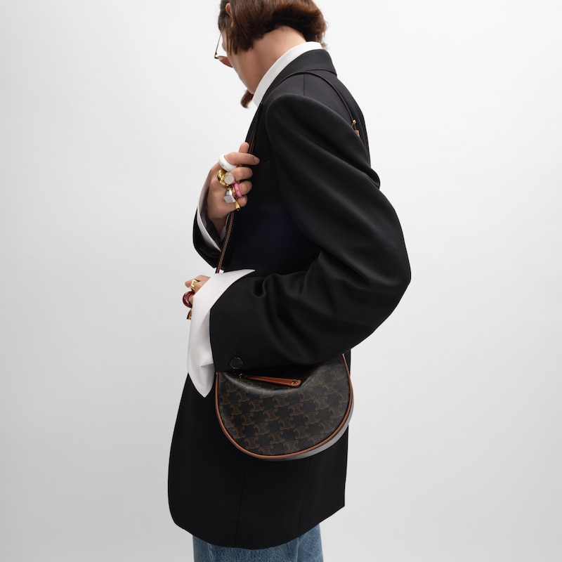 teen celine lulu en toile triomphe et cuir de veau