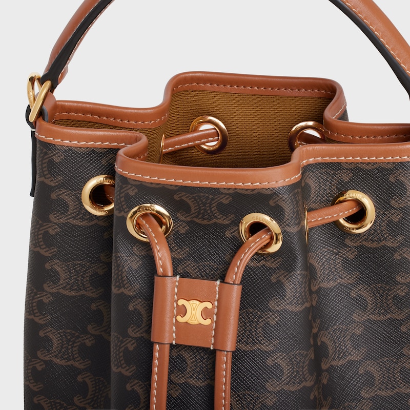 sac teen clara en toile triomphe et cuir de veau