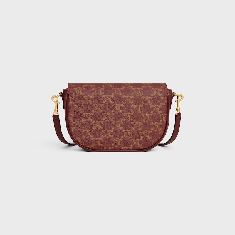 sac bandoulière folco en toile triomphe et cuir de veau