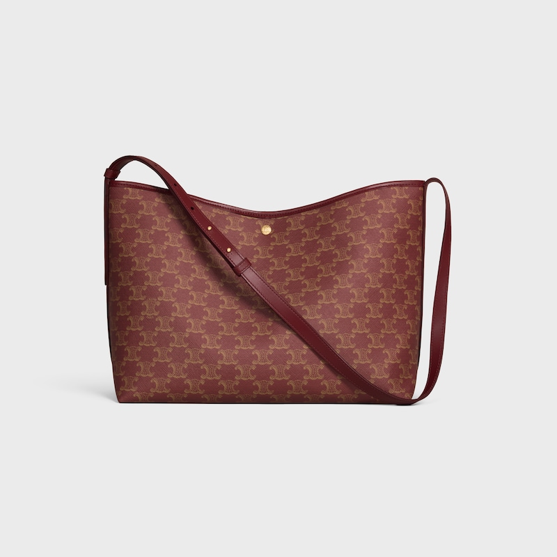 sac cabas souple en toile triomphe et peau de veau