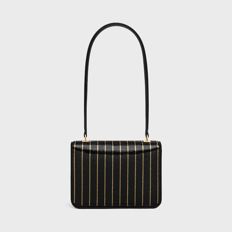sac teen garance à rayures et paillettes