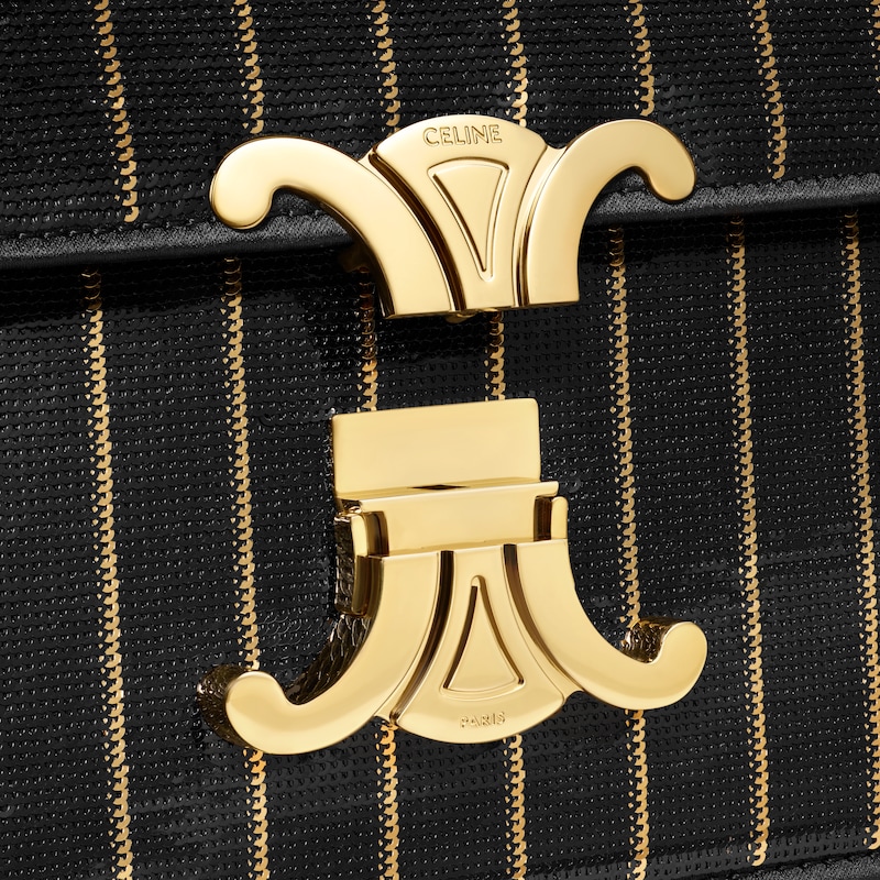sac teen garance à rayures et paillettes