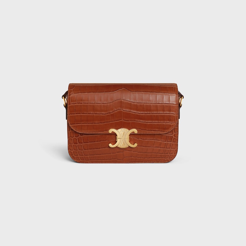 sac classique triomphe en crocodile niloticus