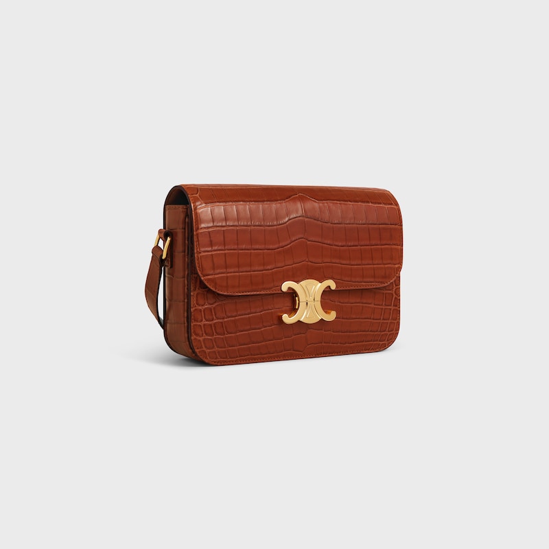 sac classique triomphe en crocodile niloticus