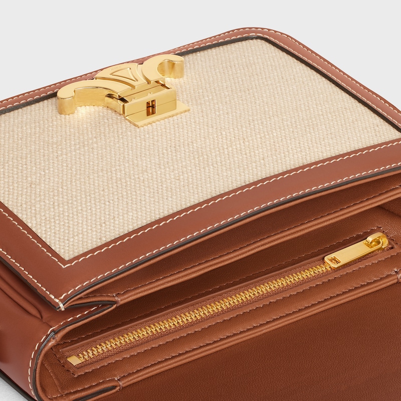 sac teen triomphe en textile et cuir de veau
