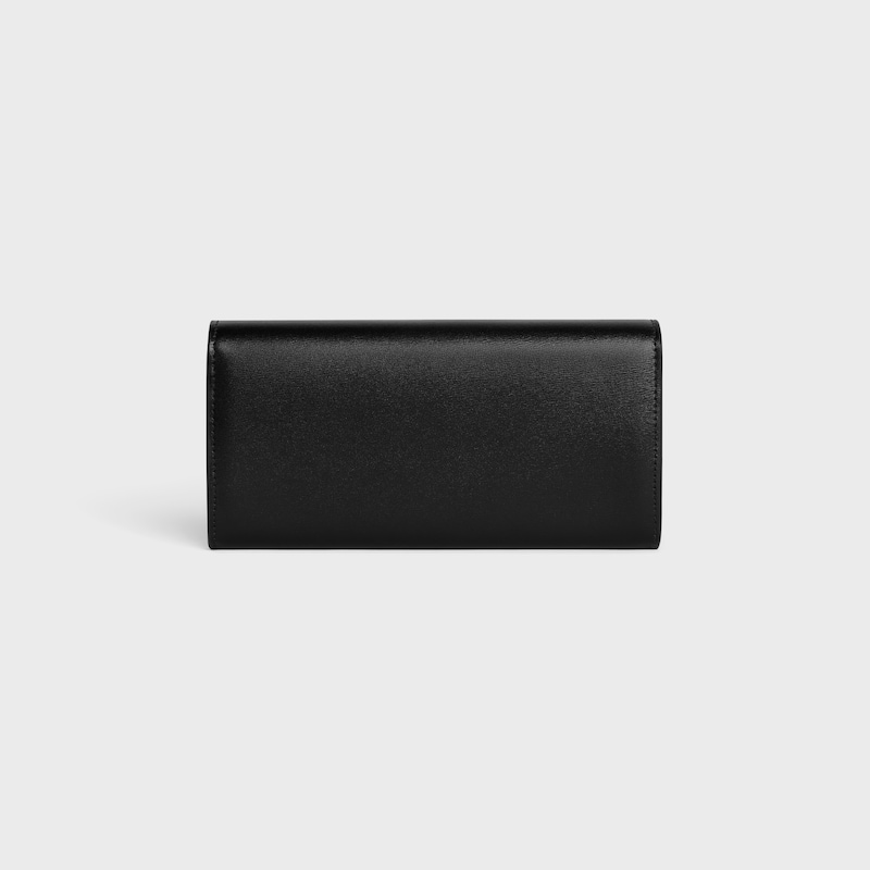grand portefeuille triomphe en cuir de veau lustre