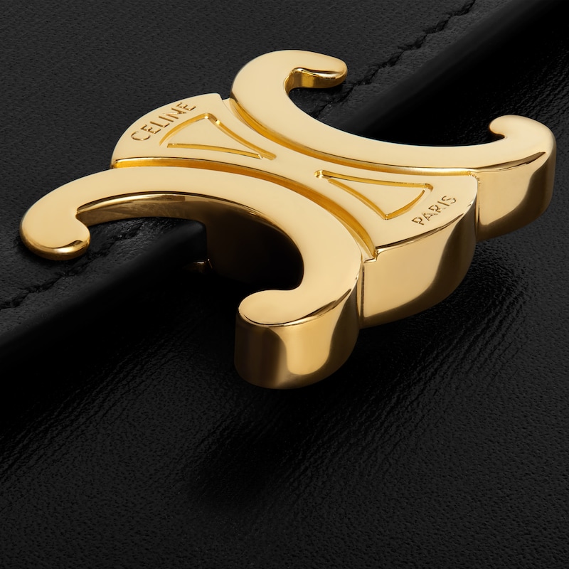 grand portefeuille triomphe en cuir de veau lustre