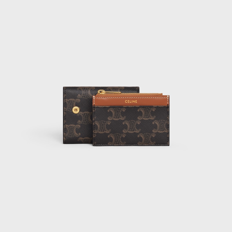 portefeuille compact avec porte-monnaie triomphe en toile triomphe