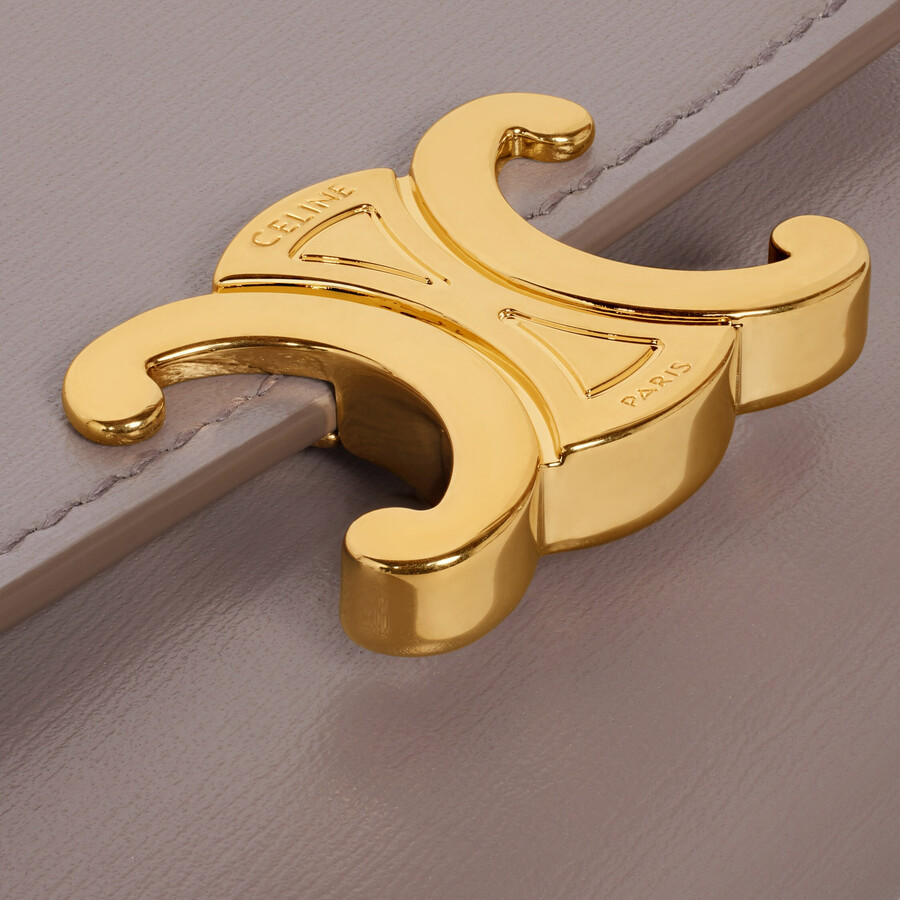 portefeuille compact avec triomphe de piÈces en cuir de veau vieux