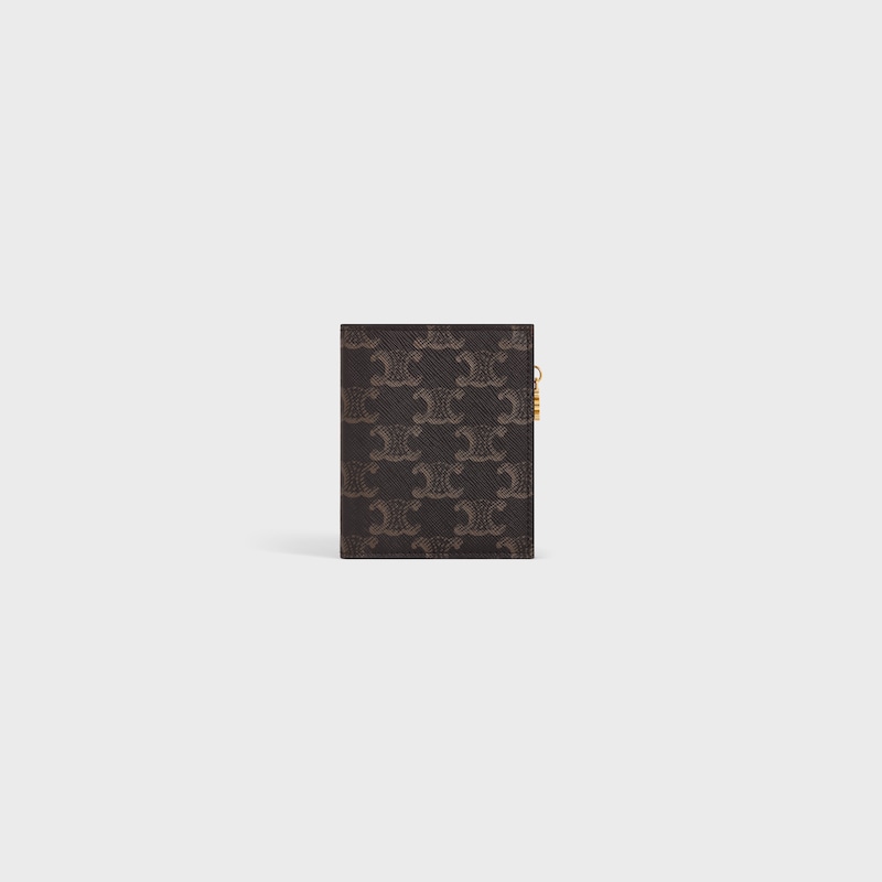portefeuille compact triomphe charms en toile triomphe