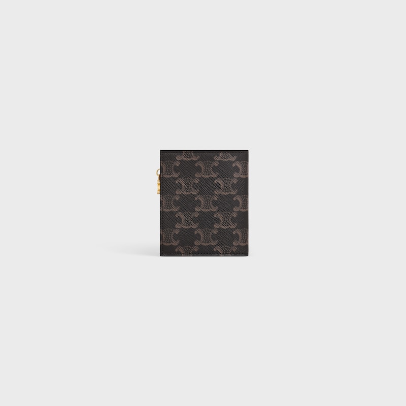 portefeuille compact triomphe charms en toile triomphe