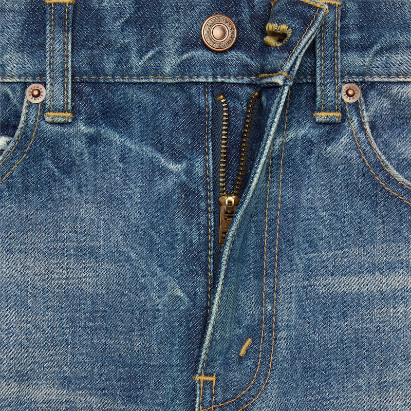 jean de surf évasé en denim délavé union wash