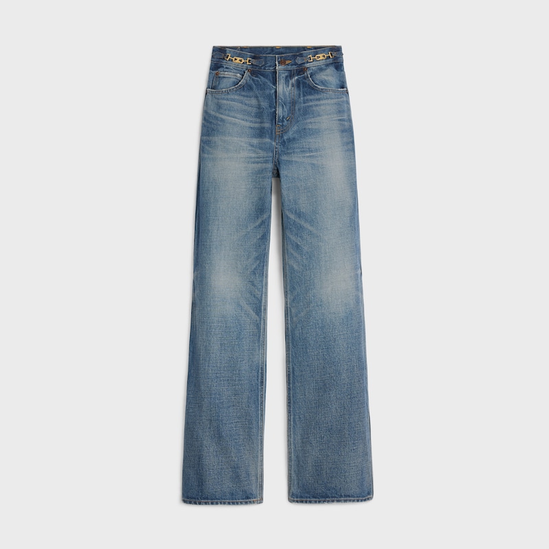 jean évasé jane en denim délavé union wash