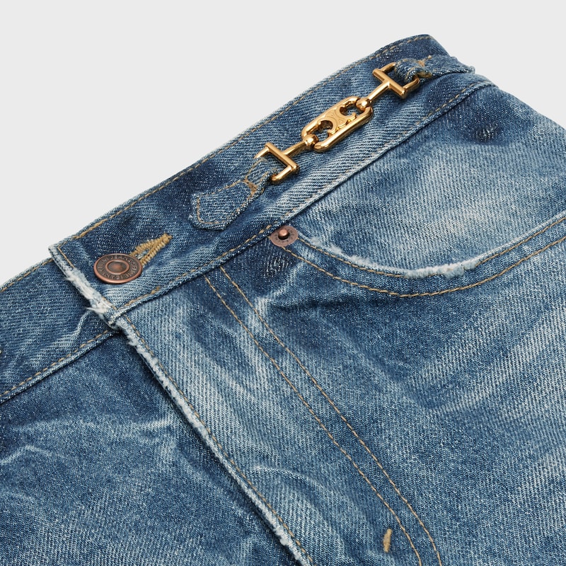 jean évasé jane en denim délavé union wash