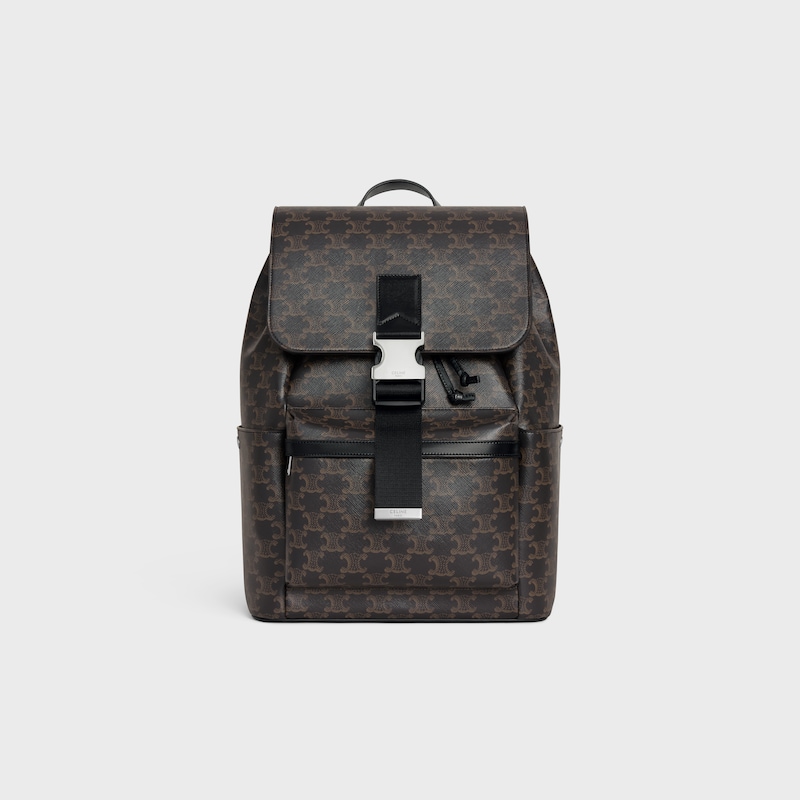 sac À dos en toile triomphe et peau de veau