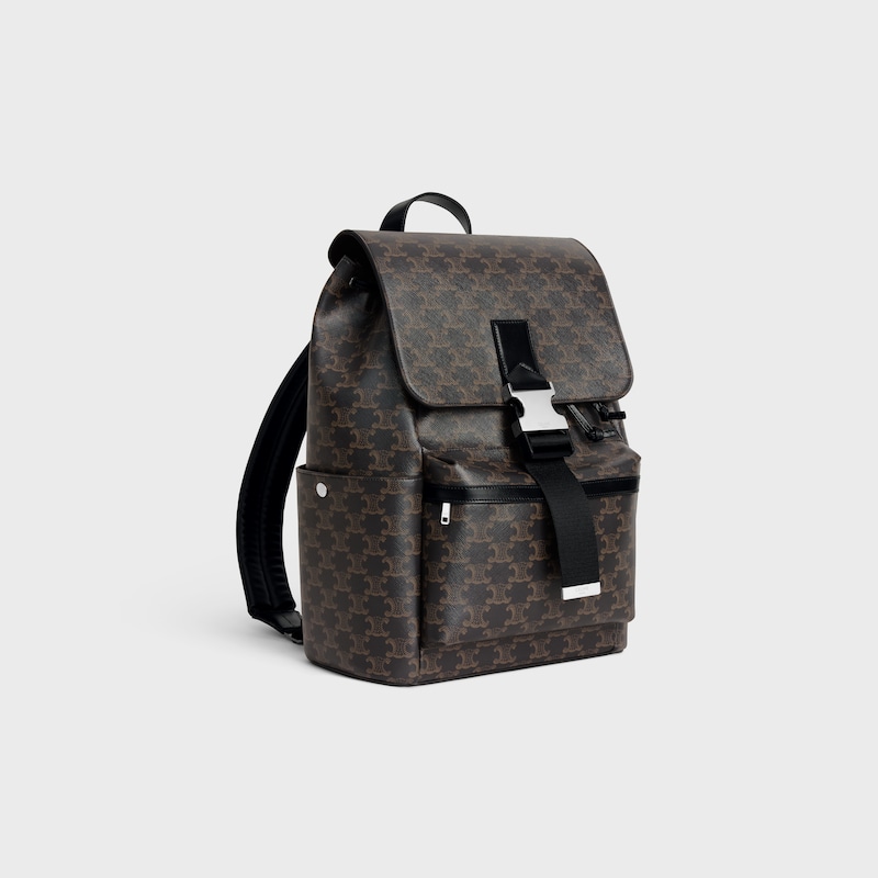 sac À dos en toile triomphe et peau de veau