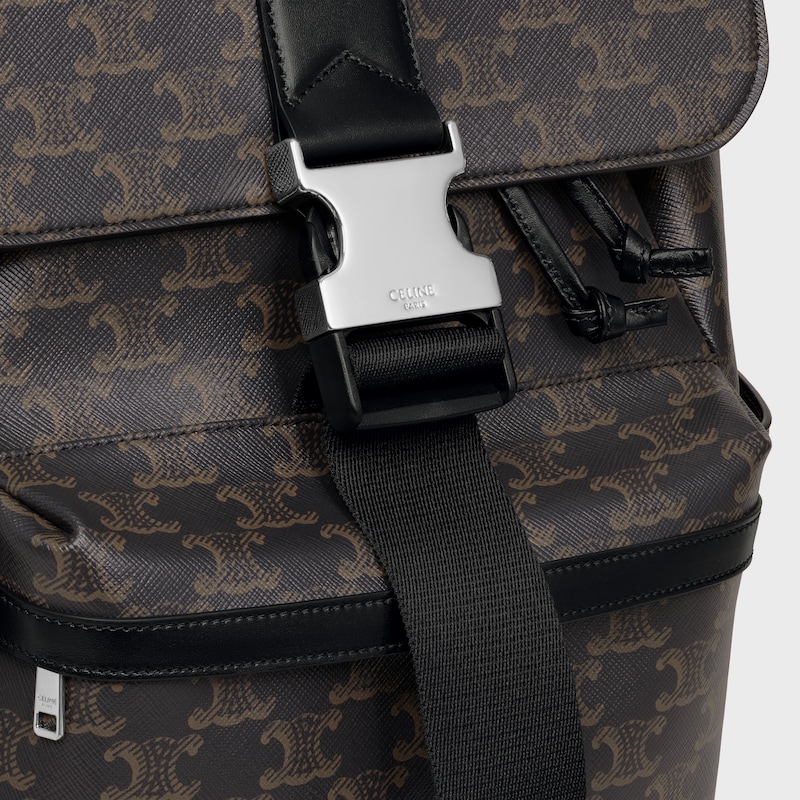 sac À dos en toile triomphe et peau de veau