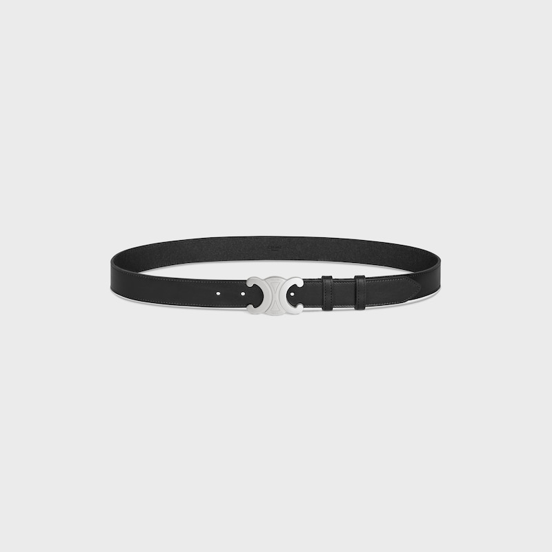ceinture triomphe large 30 mm en cuir de veau vintage