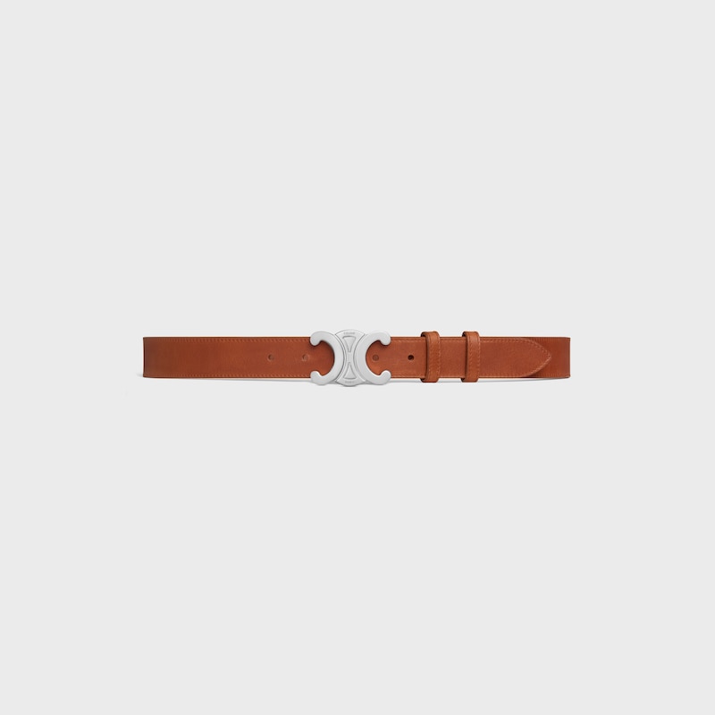 ceinture triomphe large 30 mm en cuir de veau vintage